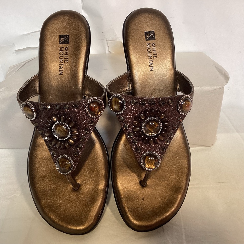 Women’s White Mountain Beaded Sandals women’s size 7 1/2